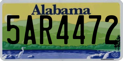 AL license plate 5AR4472