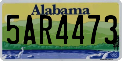 AL license plate 5AR4473
