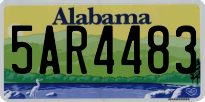 AL license plate 5AR4483