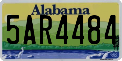 AL license plate 5AR4484