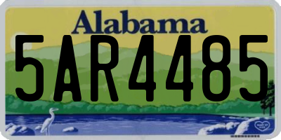 AL license plate 5AR4485