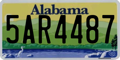 AL license plate 5AR4487