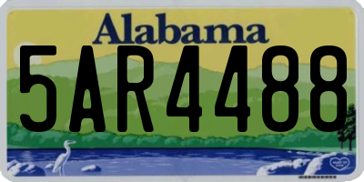 AL license plate 5AR4488