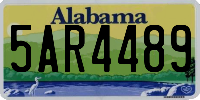 AL license plate 5AR4489