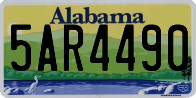 AL license plate 5AR4490
