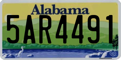AL license plate 5AR4491