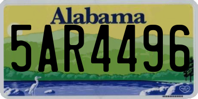 AL license plate 5AR4496