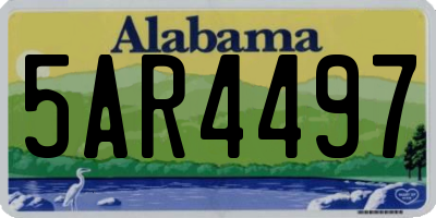 AL license plate 5AR4497