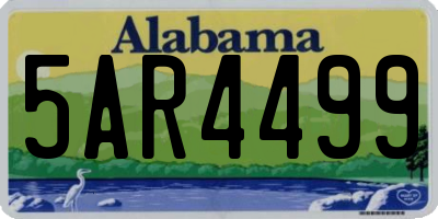 AL license plate 5AR4499