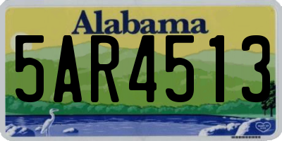 AL license plate 5AR4513