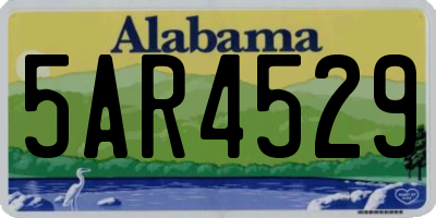 AL license plate 5AR4529