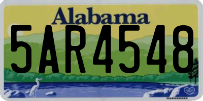 AL license plate 5AR4548