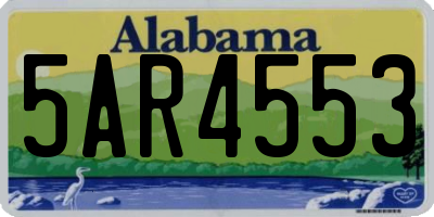 AL license plate 5AR4553