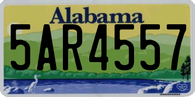 AL license plate 5AR4557