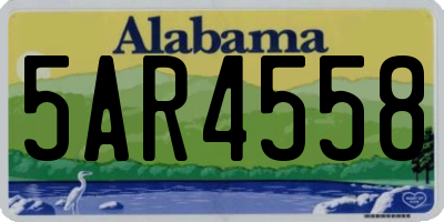 AL license plate 5AR4558