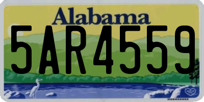 AL license plate 5AR4559