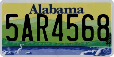 AL license plate 5AR4568