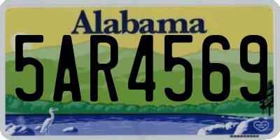 AL license plate 5AR4569