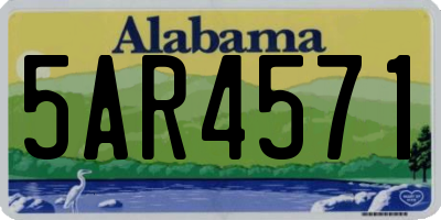AL license plate 5AR4571