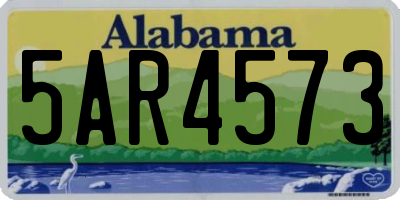 AL license plate 5AR4573