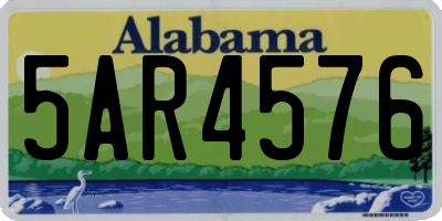 AL license plate 5AR4576