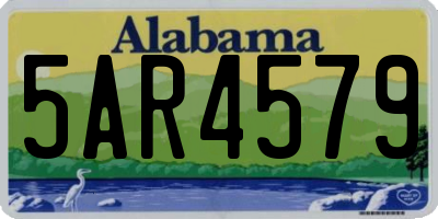 AL license plate 5AR4579