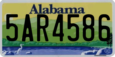 AL license plate 5AR4586