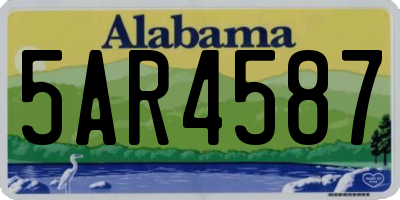 AL license plate 5AR4587