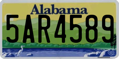 AL license plate 5AR4589