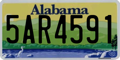 AL license plate 5AR4591