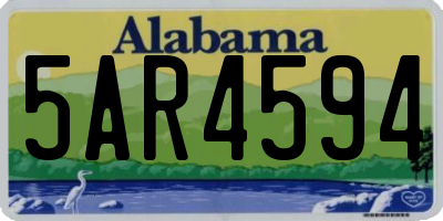AL license plate 5AR4594
