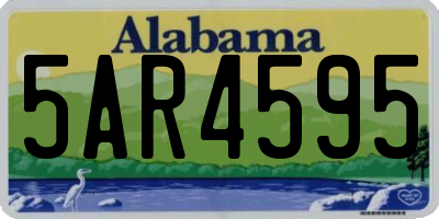 AL license plate 5AR4595