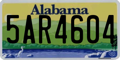 AL license plate 5AR4604