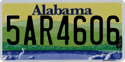 AL license plate 5AR4606