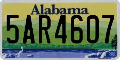 AL license plate 5AR4607