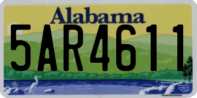 AL license plate 5AR4611
