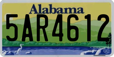 AL license plate 5AR4612
