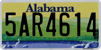 AL license plate 5AR4614