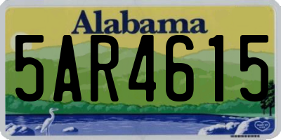 AL license plate 5AR4615
