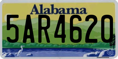 AL license plate 5AR4620