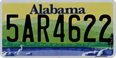 AL license plate 5AR4622