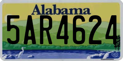 AL license plate 5AR4624