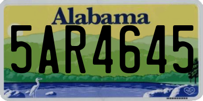 AL license plate 5AR4645