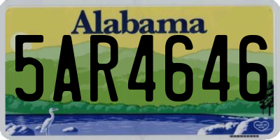 AL license plate 5AR4646