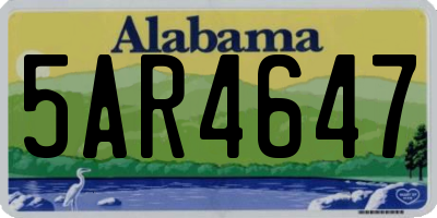 AL license plate 5AR4647