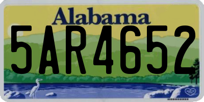 AL license plate 5AR4652