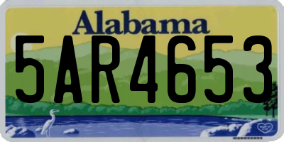 AL license plate 5AR4653