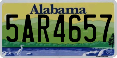 AL license plate 5AR4657