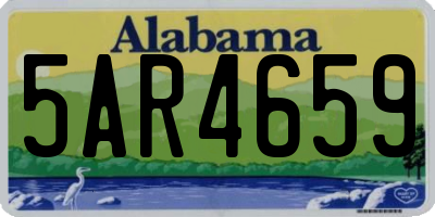 AL license plate 5AR4659