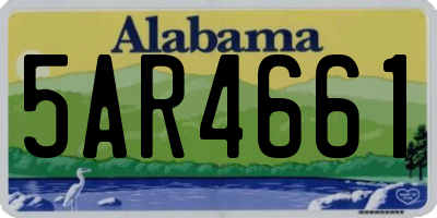 AL license plate 5AR4661